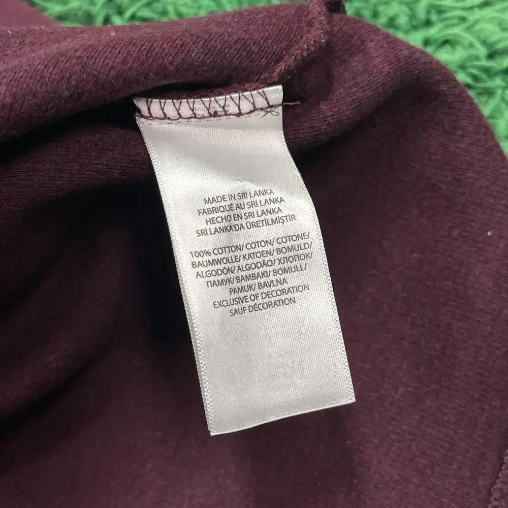 Polo Ralph Lauren Men's Sweater Red Maroon Pullover Quarter Zip Pony Large L B13